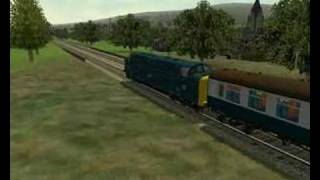 MSTS Deltic pack demo from wwwd8233orguk [upl. by Silvie989]