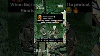 Neji death😭🥺anime animation naruto narutoshippunden ytshorts [upl. by Gargan151]