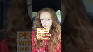 People with red hair are conceived funny gingergirl haircolor comedy redhead ginger redhair [upl. by Bernarr]