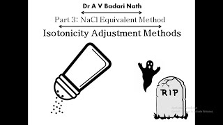 Isotonicity Adjustment Methods Part 3 NaCl Equivalent Method [upl. by Embry]