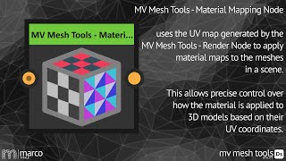 MV Mesh Tools  Material Mapping Node [upl. by Atinauj154]