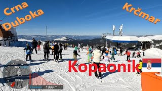 4K Skiing Kopaonik Crna Duboka Krčmar amp Nova Duboka Staze 6 21 21a amp 20 Serbia GoPro HERO11 [upl. by Ardnad]