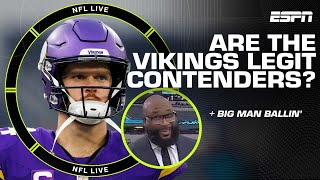 Are the Vikings LEGIT contenders  Swagu’s Big Man Ballin’ for Week 12 😤  NFL Live [upl. by Lennad]