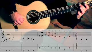 MALAGUENA  Easy Arrangement with partial TAB  Fingerstyle Guitar [upl. by Kcirad]