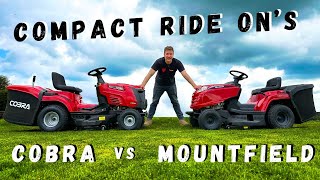 Compact Ride Ons We Compare the NEW COBRA LT86HRL vs Mountfield [upl. by Emlin855]