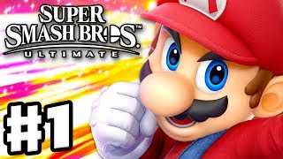 Super Smash Bros Ultimate  Gameplay Walkthrough Part 1  Mario Spirits amp Classic Nintendo Switch [upl. by Zurkow]