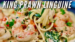 How To Make Creamy Prawn Pasta  Ready in Only 20 Minutes [upl. by Moureaux]