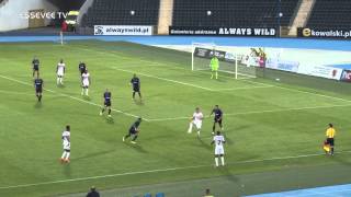 Zawisza Bydgoszcz  SV Zulte Waregem 13 Ruime samenvatting 24072014 [upl. by Ecnav]