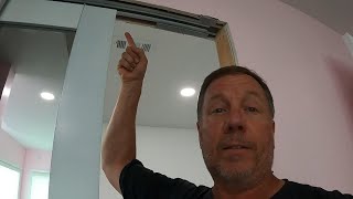 Mirrored Pocket Door Installation In Rocket Pocket Frame DIY Addition [upl. by Ajam]