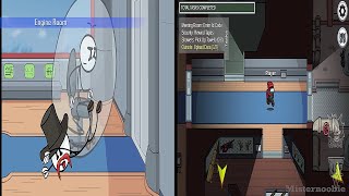 Henry Stickmin vs Among Us  Toppat Airship Map Engine Room Electrical Main Hall comparison [upl. by Akeimahs]