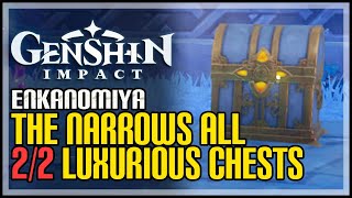 All 2 The Narrows Luxurious Chests Genshin Impact [upl. by Jobie86]