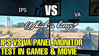 IPS Vs VA Panel Monitor Performance on Gaming and Video Streaming [upl. by Eirrek]