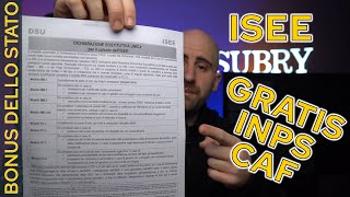 Come richiedere ISEE 2023 INPS o CAF GRATIS TUTORIAL completo DOCUMENTI necessari per BONUS SCONTI [upl. by Aneekan]