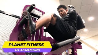 Planet Fitness Ab Machines HOW TO USE ALL OF THEM [upl. by Bela472]