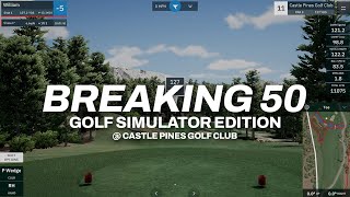 Golf Simulator Breaking 50 Challenge Attempt 1  Rain or Shine Golf [upl. by Siesser]