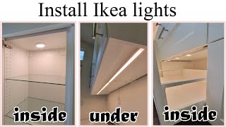 How to install Ikea kitchen lights [upl. by Marguerite]