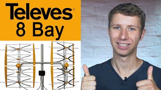 Televes 108381 8 Bay MultiDirectional Dual Market Outdoor Antenna Review [upl. by Kerek]