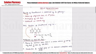 Class 52 SAR of Phenothiazines and Butyrophenones  Medicinal Chemistry 01  BPharmacy 4 semester [upl. by Belva74]