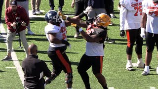 Senior Bowl Highlights OLDL 1v1s American Day 2  Things are Heating Up [upl. by Rolyak318]