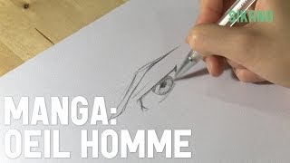 Comment Dessiner Loeil Dun Homme   Apprendre à dessiner [upl. by Hsejar]