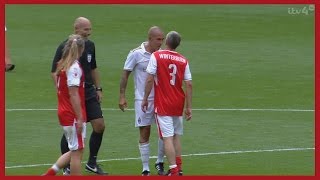 Paolo Di Canio as Footballer Plays Friendly Match vs Arsenal Legends [upl. by Vinay]