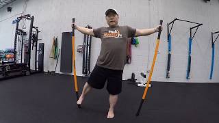 Hips And Lateral Line Stretch Series 1 of 3  Stick Mobility Exercise [upl. by Keil]