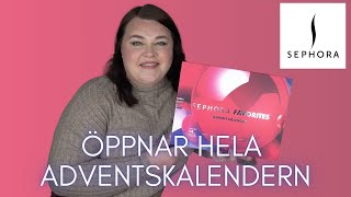 ÖPPNAR SEPHORA FAVORITES ADVENTSKALENDER 2024 [upl. by Llert]