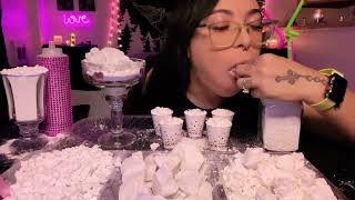 mukbang cornstarch chunksampsqueky drink cornstarch cornstarcheating cornstartchasmr asmrsounds [upl. by Hobart]