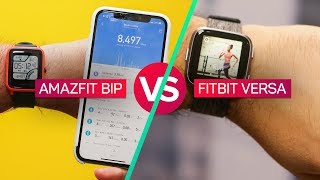 Amazfit Bip vs Fitbit Versa Which is more like Pebble [upl. by Reseda]