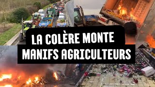 Résumé de la semaine  Manifestationsblocages agriculteurs  AGENPARISNARBONNE ROUEN FRANCE [upl. by Nilra398]