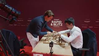 Magnus Carlsen vs Nodirbek Abdusattorov Rapid amp Blitz Poland 2024 DAY 4 [upl. by Goeger]