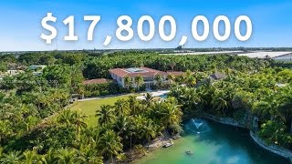 Inside the LARGEST HOME AVAILABLE IN MIAMI Mega Mansion on 185 Acres with Theater amp Bowling Alley [upl. by Eizzil128]