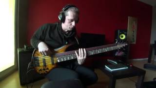 Ibanez Ashula SRAS7  Awesome hybrid fretlessfretted 7 string bass  Kosma Kalamarz [upl. by Sisely]