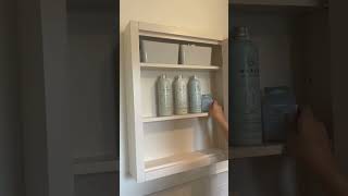 Organise your bathroom cabinet with us 🧴 bathroomstorage storagehacks bathroomgoals [upl. by Enneibaf]