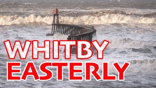 Easterly Swell Batters Whitby Horrendous Weather Arrives In Yorkshire [upl. by Ahsieken693]