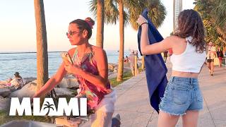 Miami Beachs South Point – Stunning People amp Coastal Vibes [upl. by Thia146]