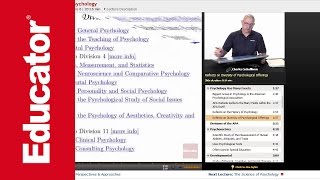 quotSubfields in Psychologyquot  AP Psychology with Educatorcom [upl. by Ik]