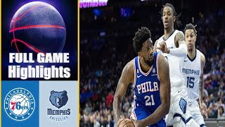 Memphis Grizzlies Vs Philadelphia 76ers FULL GAME NCAA Mens Basketball Highlights 2024 [upl. by Perla]