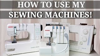 HOW TO USE A JANOME SEWING MACHINE  Basic Guide  MagdelineG [upl. by Enetsirk]