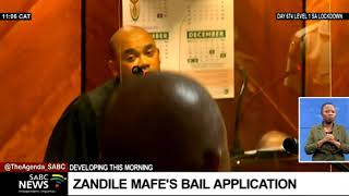 Zandile Christmas Mafe bail application proceedings [upl. by Alleb]