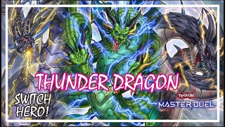 THUNDER DRAGON COMBO RANKED GAMEPLAY YuGiOh Master Duel masterduel thunderdragon [upl. by Darken]