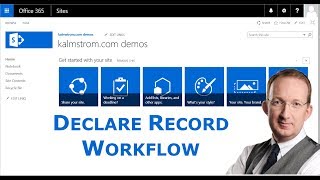 SharePoint Declare Record Workflow [upl. by Madaih]