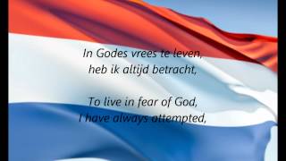 Dutch National Anthem  quotHet Wilhelmusquot NLEN [upl. by Stasny]