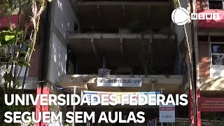 Estudantes seguem sem aula nas aulas nas universidades federais [upl. by Naraa]