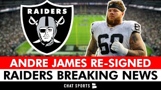 BREAKING RAIDERS NEWS Raiders ReSigning Center Andre James In NFL Free Agency  New Raiders Rumors [upl. by Longerich503]