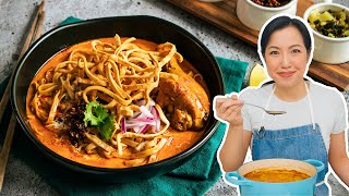 Thai Chef Makes KHAO SOI From Scratch [upl. by Anialram]