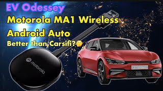 Kia EV6 amp others Motorola MA1 Wireless Android Auto review  Better than Carsifi🤔 [upl. by Amand]