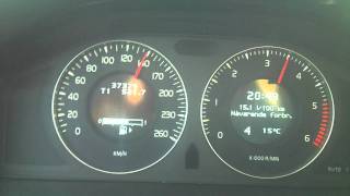 Volvo v70 16 DRIVe 2010 110hp 240nm 0100 0170 acceleration [upl. by Llednor]