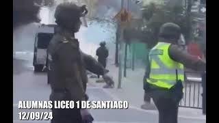 CARABINEROS DE CHILE 4bus0 de poder contra estudiantes 12092024 [upl. by Jezabelle]