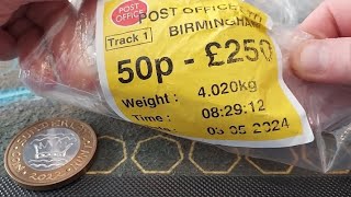 50p Hunt 81 Book 2 Birmingham Sealed Bags 22624 [upl. by Oilime]